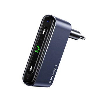 Receptor Auxiliar Usams Bluetooth Aux Receiver, Jack Audio 3.5 mm Stereo, Muzica si Apeluri Hands Free - 44973227 Receptor Auxiliar Usams Bluetooth Aux Receiver, Jack Audio 3.5 mm Stereo, Muzica si Apeluri Hands Free - 44973227