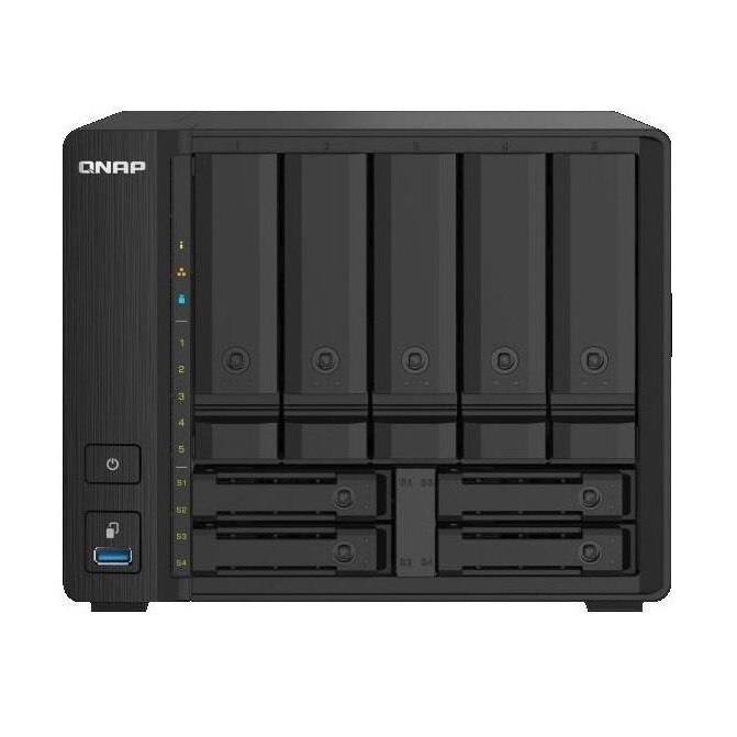 Server de fisiere Qnap TS-932PX-4G, 4GB, 16 GB, 1,7 GHz, Negru