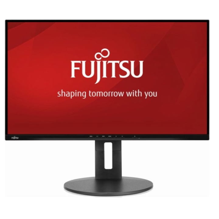 Monitor IPS LED Fujitsu 27" B27-9, Full HD (1920 x 1080), VGA, HDMI, DisplayPort, Pivot, Boxe (Negru)