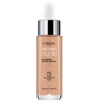 Serum redensificator infuzat cu pigmenti L'Oreal Paris True Match Nude 3-4 Light Medium, 30 ml Serum redensificator infuzat cu pigmenti L'Oreal Paris True Match Nude 3-4 Light Medium, 30 ml