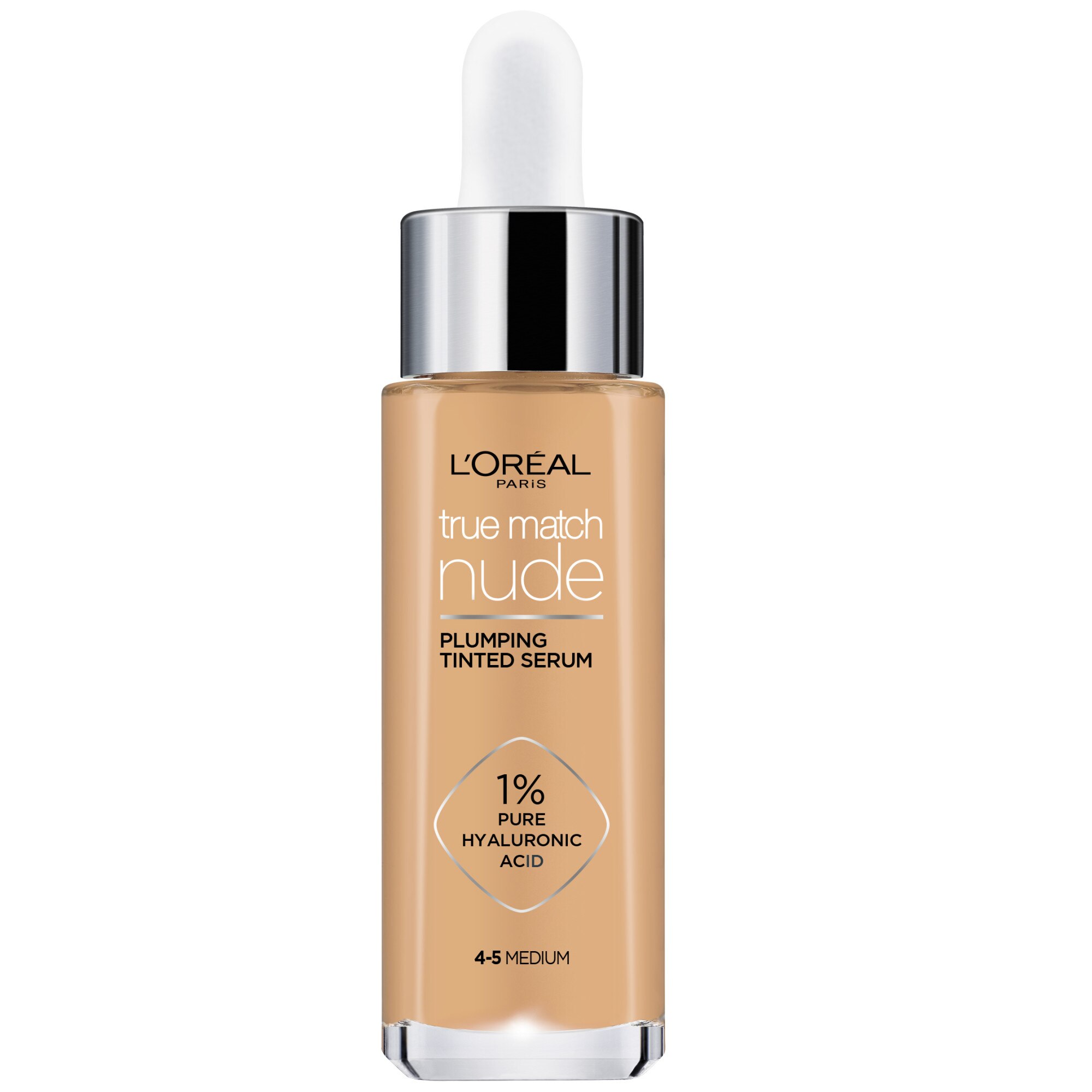 Serum redensificator infuzat cu pigmenti L'Oreal Paris True Match Nude 4-5 Medium, 30 ml