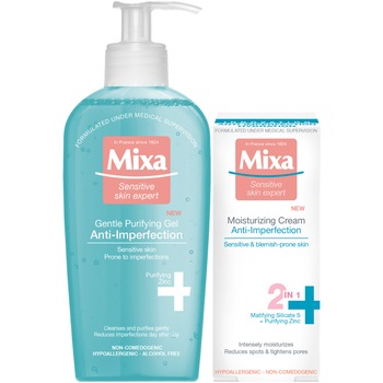 Set Cadou Mixa: Crema hidratanta 2 in 1 Anti-Imperfectiuni, 50 ml + Gel de curatare Anti-Imperfectiuni 200 ml Set Cadou Mixa: Crema hidratanta 2 in 1 Anti-Imperfectiuni, 50 ml + Gel de curatare Anti-Imperfectiuni 200 ml