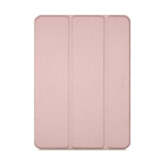 Carcasa si suport din poliuretan pentru iPad Pro 12.9 2018, iPad Pro 12.9 2020, Macally Stand Case , roz