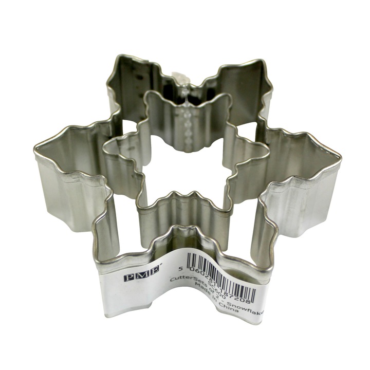 Set 2 Decupatoare Fondant - Forme Biscuiti fulgi de nea PME