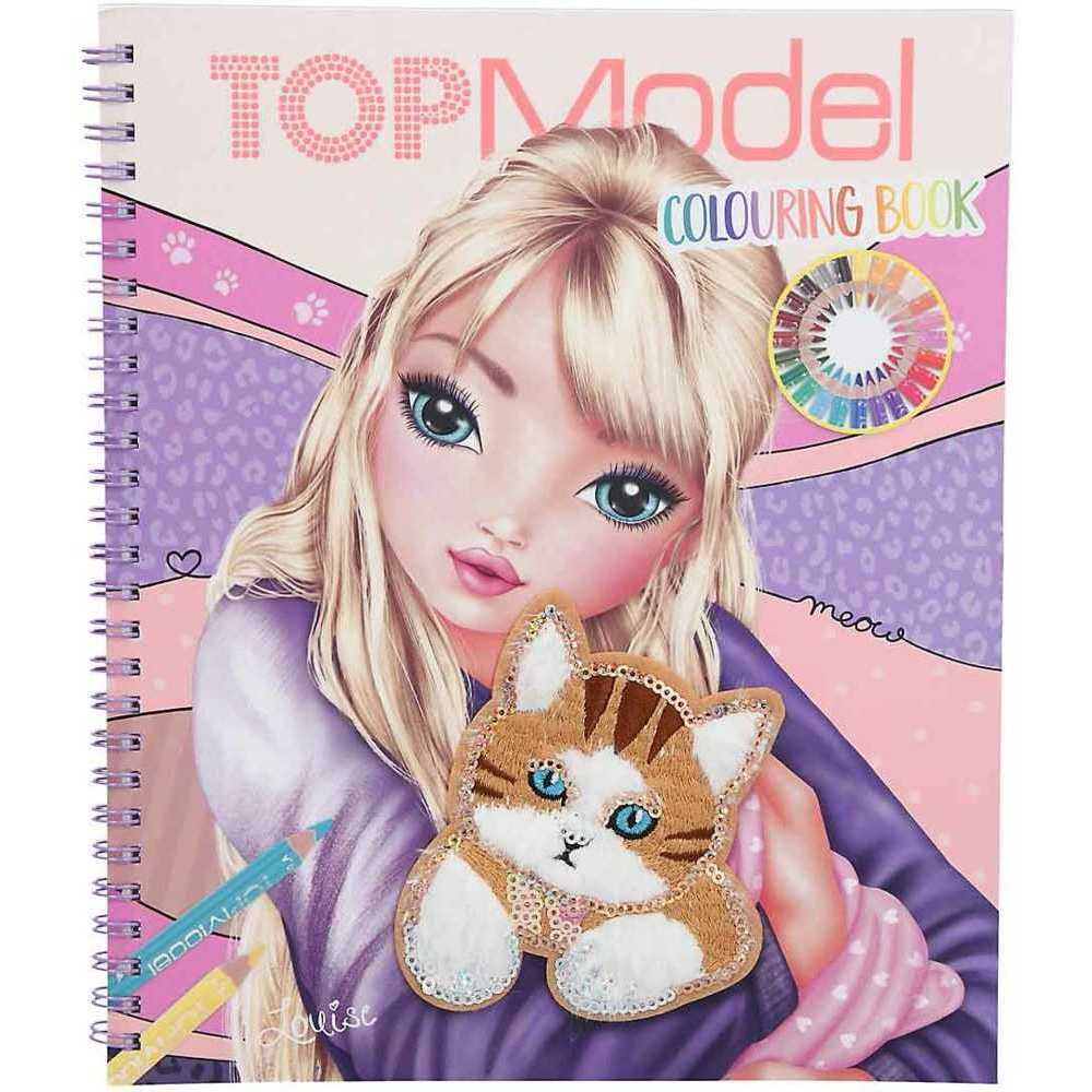 Carte de colorat Pisica Top Model, Depesche