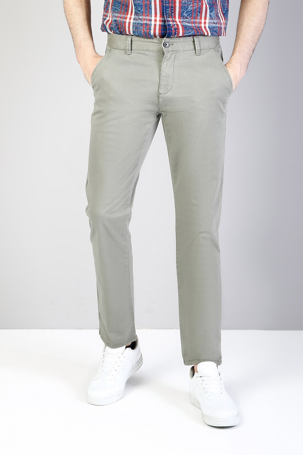 COLIN'S, Pantaloni chino drepti, Verde sparanghel