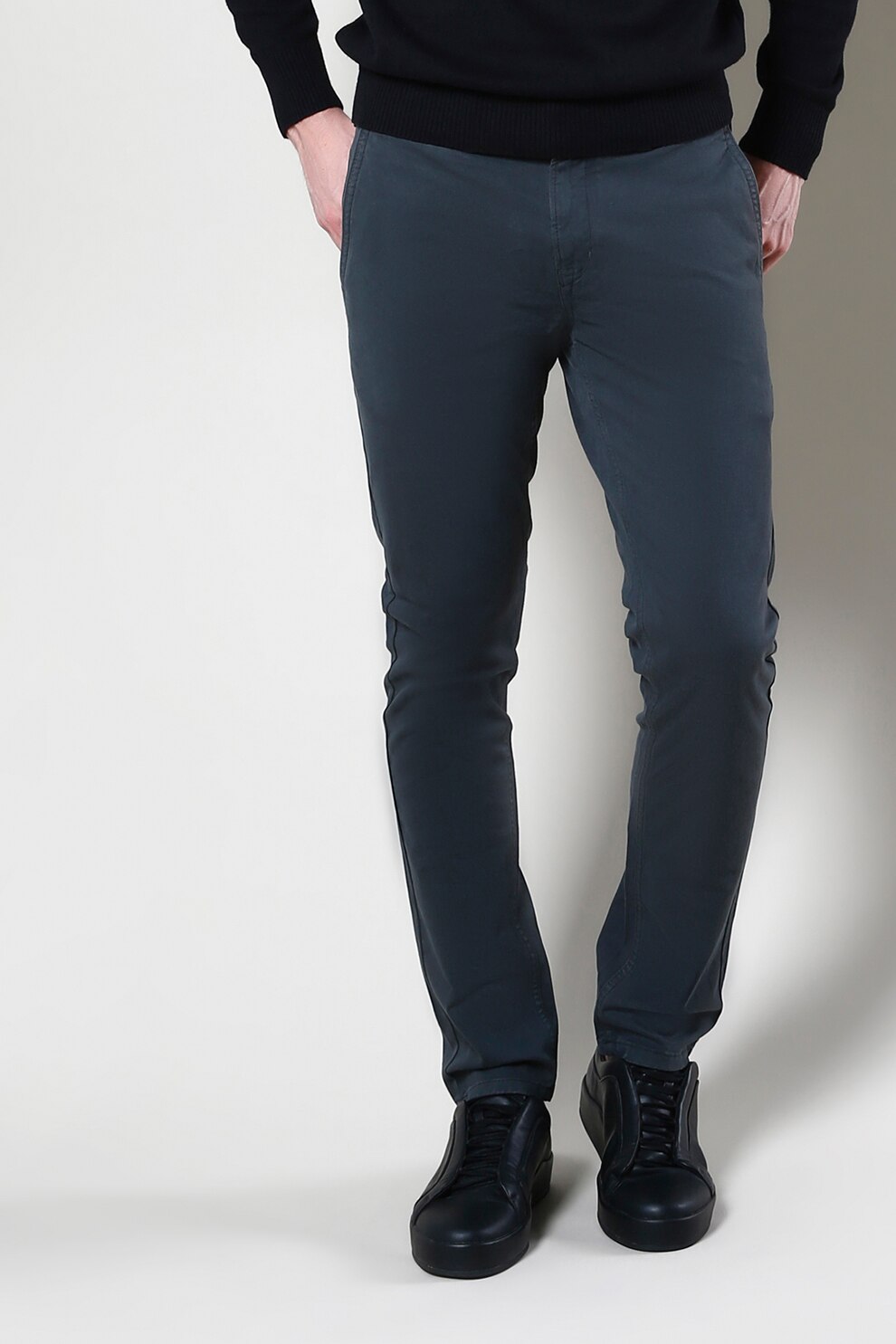 COLIN'S, Pantaloni slim fit, Gri carbune