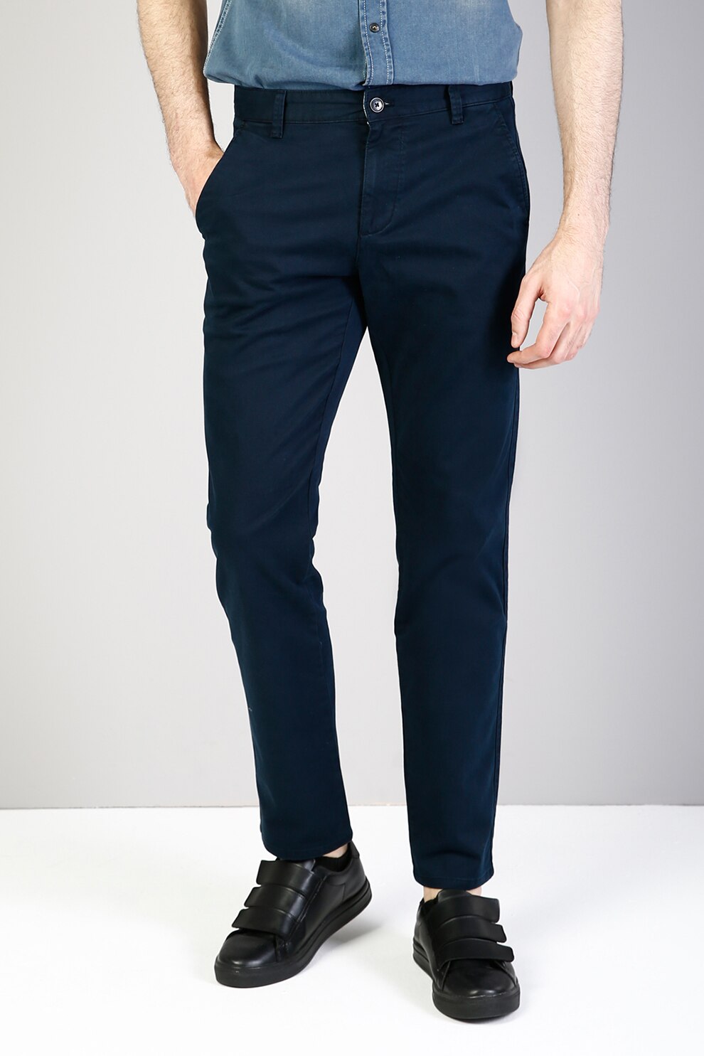 COLIN'S, Pantaloni chino drepti, Bleumarin inchis
