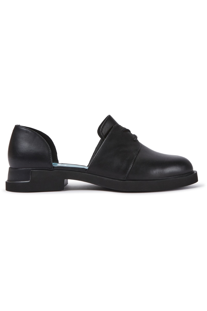 Pantofi cu Toc de 2.9 Camper Twins, Piele naturala, Negru, Negru