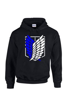 Hanorac barbati personalizat, Attack On Titan, Gildan, Negru Hanorac barbati personalizat, Attack On Titan, Gildan, Negru