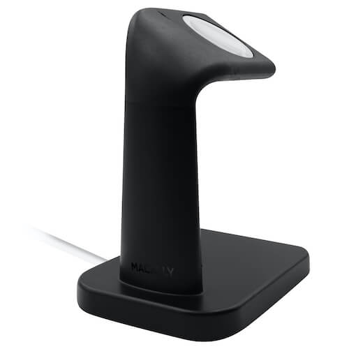 Stand din aluminiu pentru Apple Watch, Macally Apple Watch Stand, negru