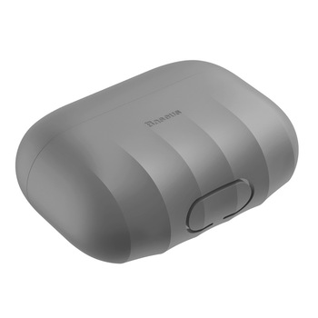 Husa de protectie Baseus Shell pentru Apple AirPods Pro, Gri, CBO-BBL3099 Husa de protectie Baseus Shell pentru Apple AirPods Pro, Gri, CBO-BBL3099