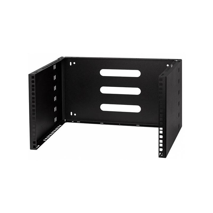 Stalflex wrh19-6u-330b 19" 6u 330mm mély fekete fali rack keret