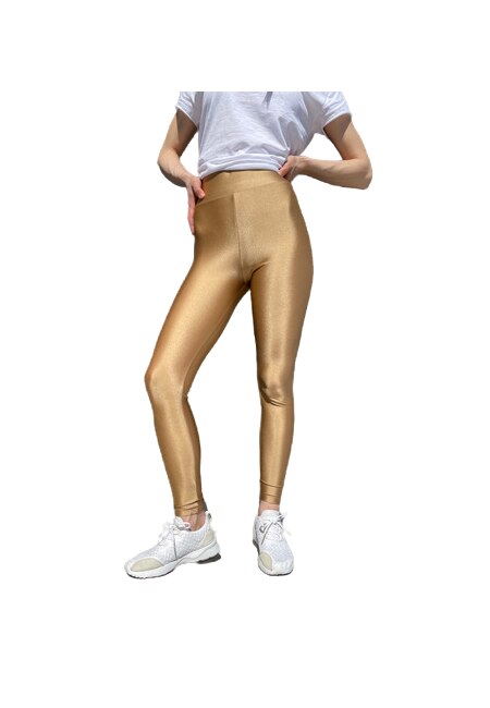 Colanti luciosi, bej-auriu