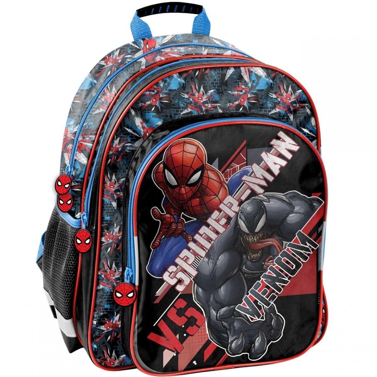 Ghiozdan scoala Spiderman, 38x29x20 cm Negru