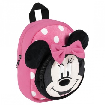 Ghiozdan Minnie Mouse 3D , 18x22x8cm , 2100003385, Roz Ghiozdan Minnie Mouse 3D , 18x22x8cm , 2100003385, Roz