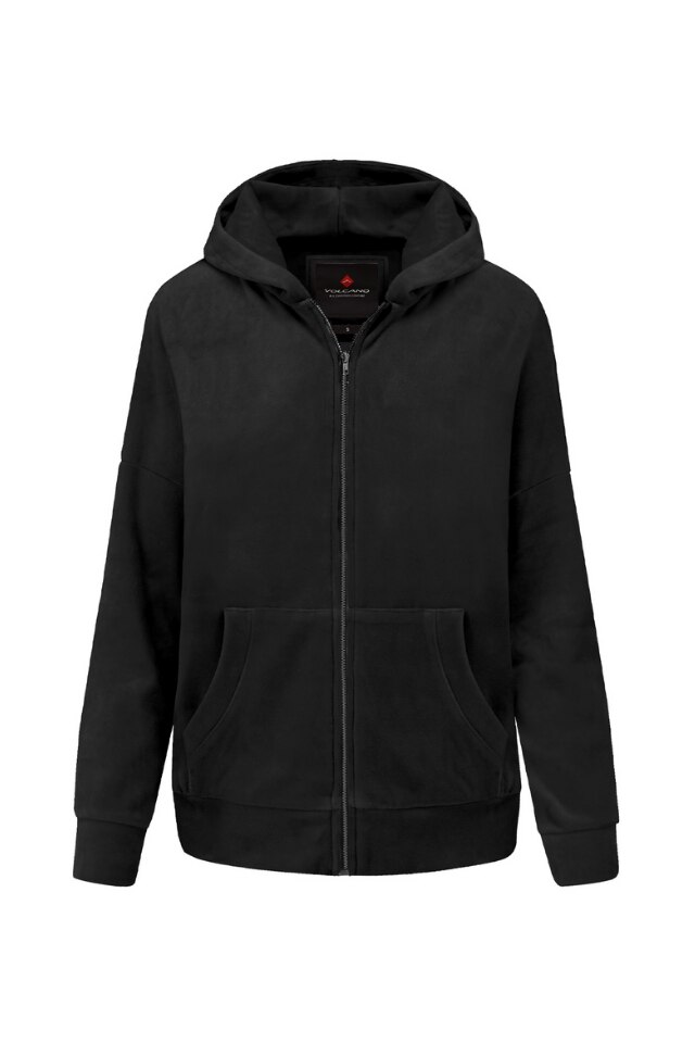 Hanorac dama Volcano B-Dafi, Bumbac/Elastan, Negru