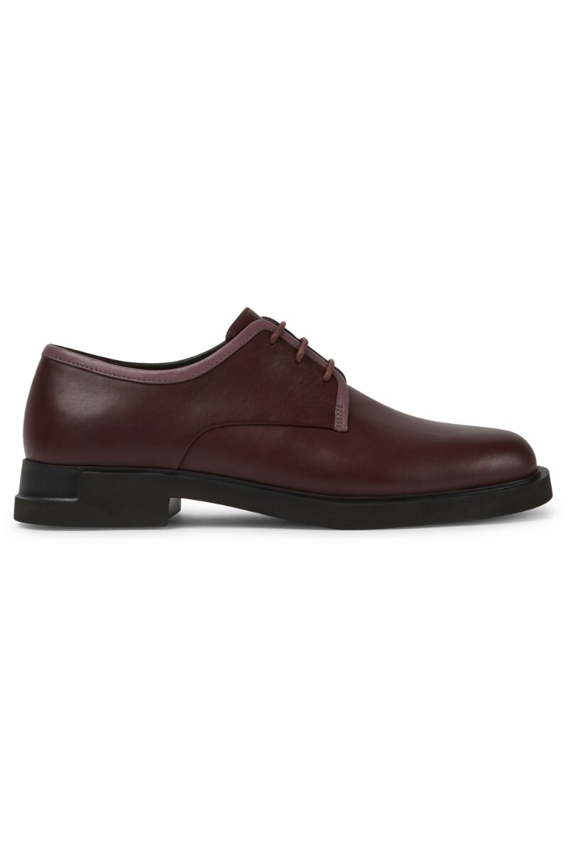 Pantofi dama Twins, Camper, Piele naturala, Burgundy, Burgundy