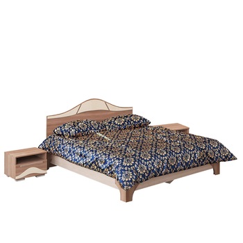 Set Pat Laguna cu 2 Noptiere, 160x200cm, Shimo Set Pat Laguna cu 2 Noptiere, 160x200cm, Shimo