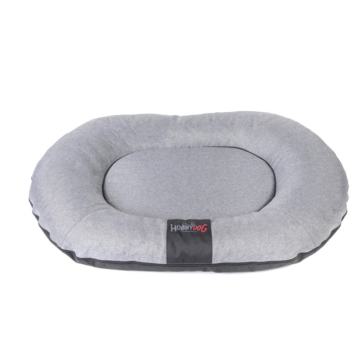 Kisállat ágy "Ponton", HobbyDog, szürke, ecolen, XXXL méret - 130x100 cm