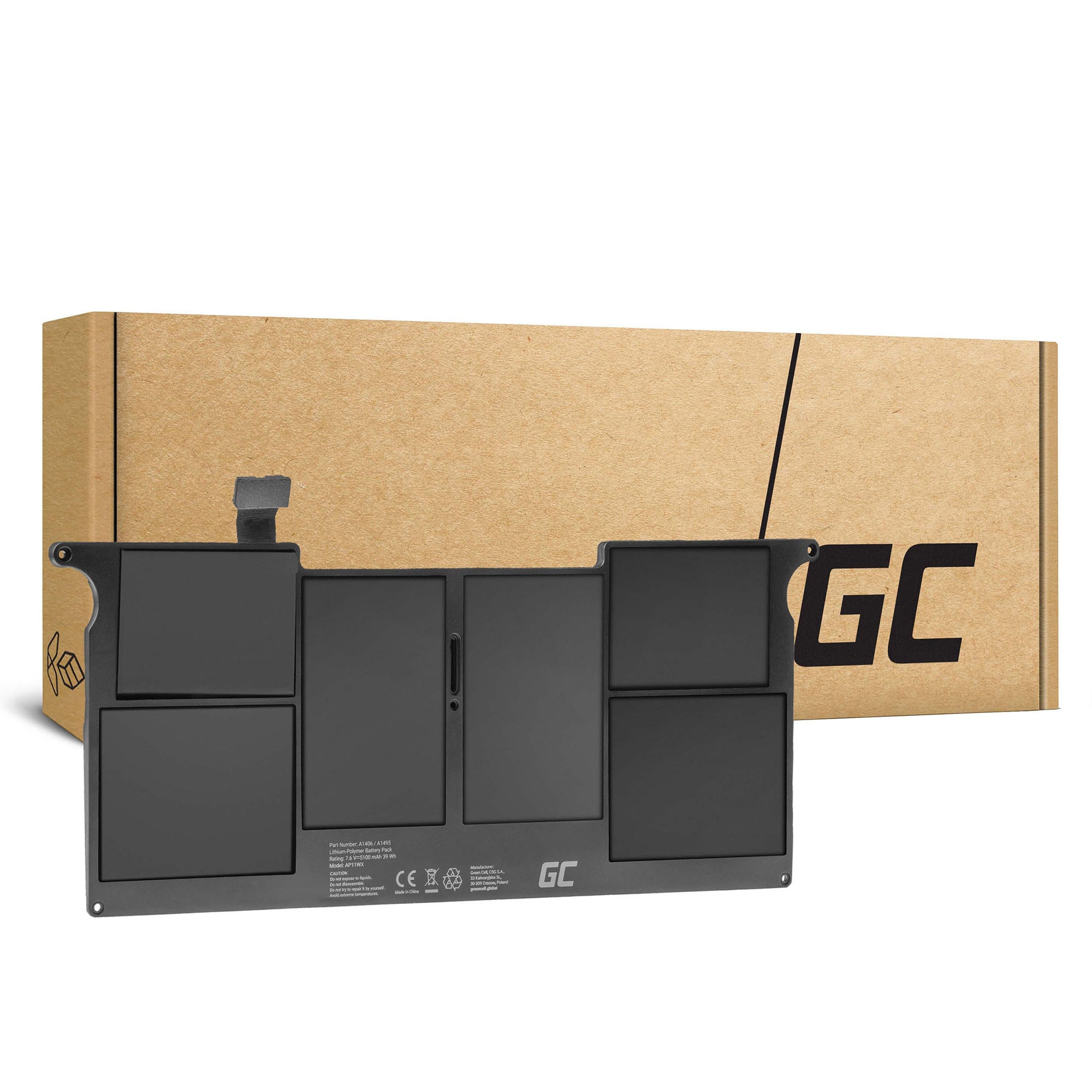 Baterie A1406 A1495 pentru Apple MacBook Air 11 A1370 A1465 Laptop acumulator marca Green Cell