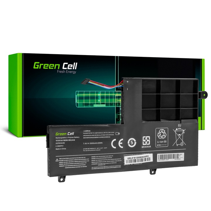 Baterie L14L2P21 L14M2P21 pentru Lenovo Yoga 500-14 500-14IBD 500-14ISK Laptop acumulator marca Green Cell