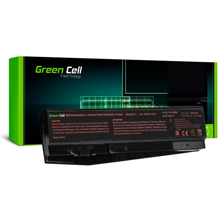 Baterie N850BAT-6 pentru Clevo N850 N855 N857 N870 N871 N875 Laptop acumulator marca Green Cell