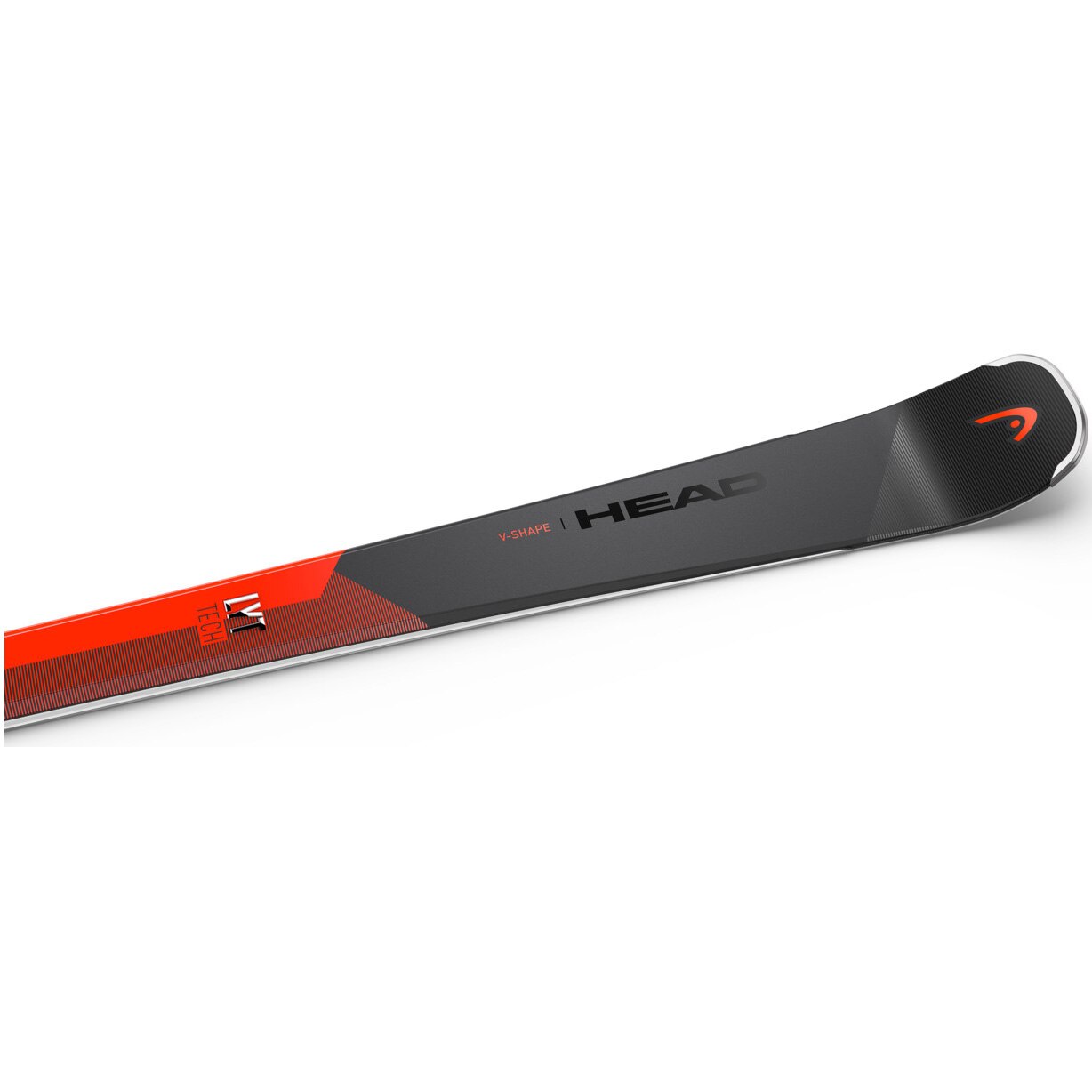Schiuri Head V-Shape V6 cu legatura PR11 GW 85, 163cm, negru-rosu
