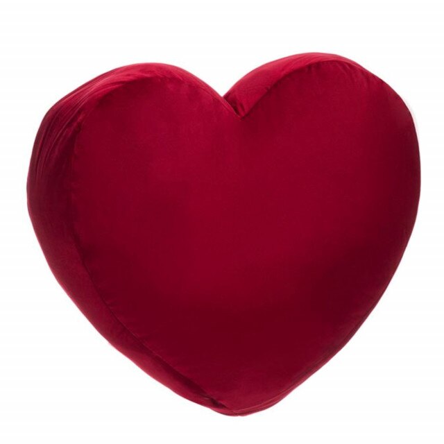 Perna decorativa catifelata Pufo Love, 45 x 38 cm, rosu