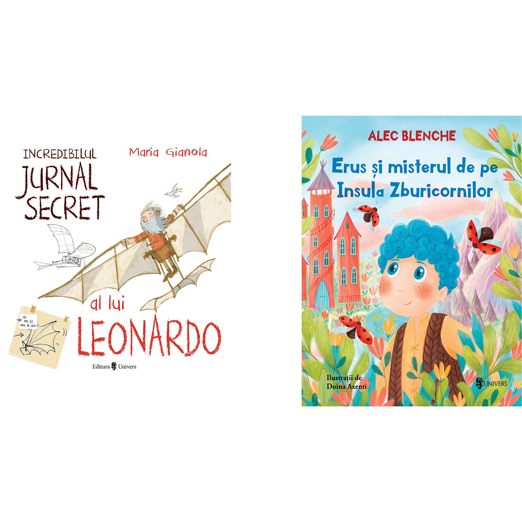 Pachet Aventura- Incredibilul jurnal secret al lui Leonardo, 2 carti