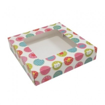 Set Cutii cu Fereastra pentru Prajituri 25x25x5 cm, 50 buc Set Cutii cu Fereastra pentru Prajituri 25x25x5 cm, 50 buc