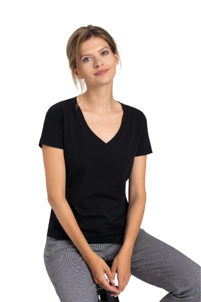 Tricou cu maneca scurta Volcano T-Morilee, Bumbac, Negru