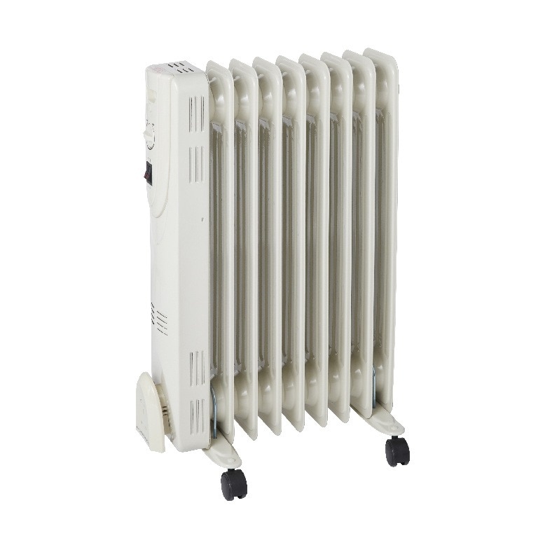 Radiator electric pe ulei, cu 2 trepte si termostat, 2000 W, 9 elementi ...