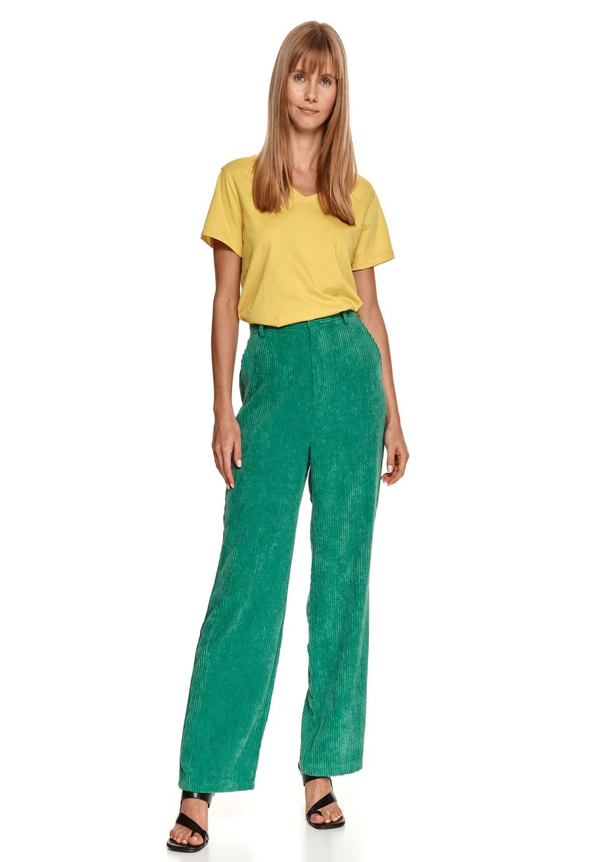 Tricou pentru femei, TOP SECRET, SPO5315, Galben