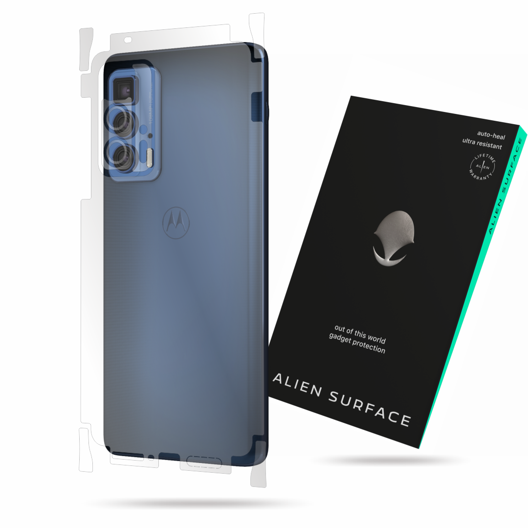 Folie Alien Surface, compatibila cu Motorola Edge 20 Pro, protectie spate, laterale