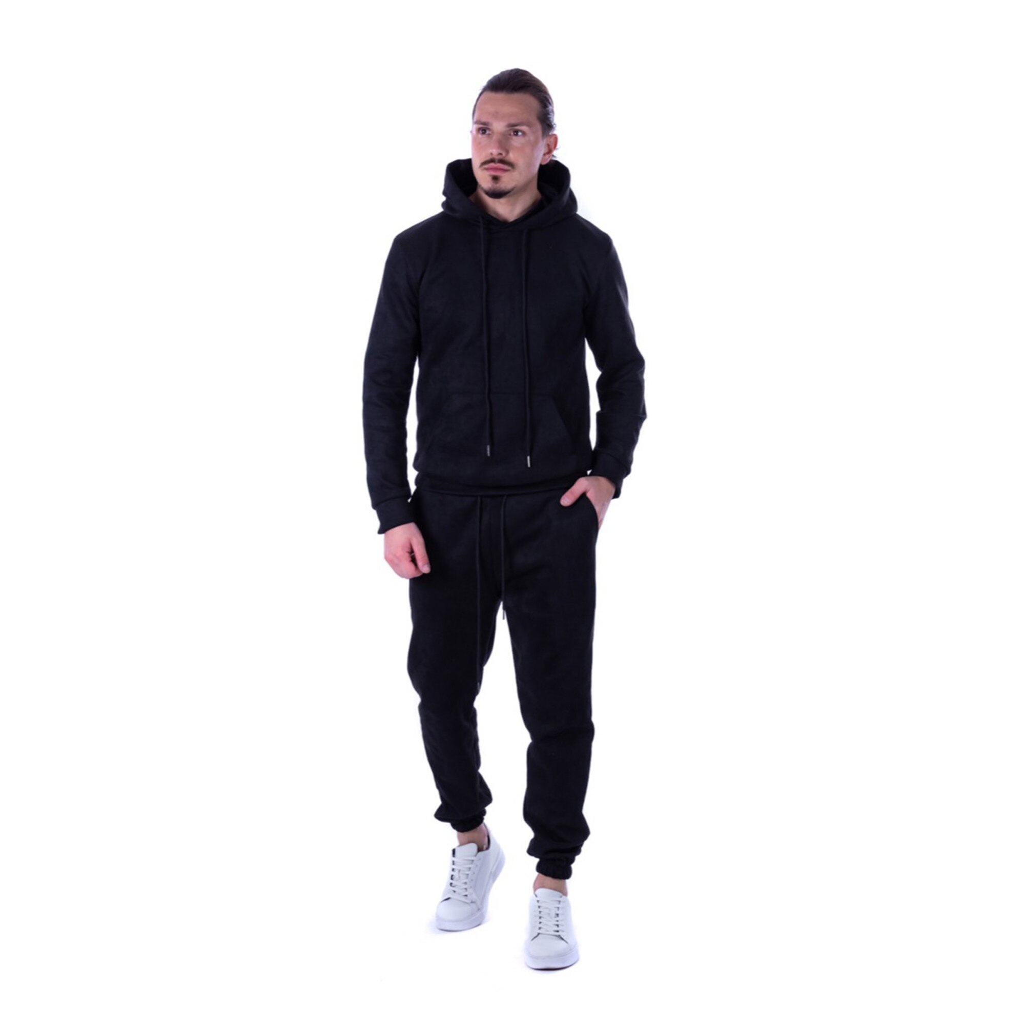 Trening barbati,catifea, Negru