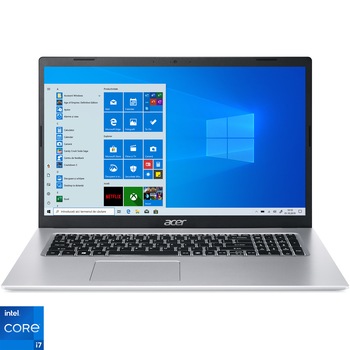 Laptop Acer Aspire 5 A517-52G cu procesor Intel Core i7-1165G7, 17.3 Laptop Acer Aspire 5 A517-52G cu procesor Intel Core i7-1165G7, 17.3