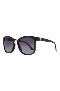 GUESS BY MARCIANO, Ochelari de soare cat-eye decorati cu cristale, Negru, 57-18-140 Standard GUESS BY MARCIANO, Ochelari de soare cat-eye decorati cu cristale, Negru, 57-18-140 Standard