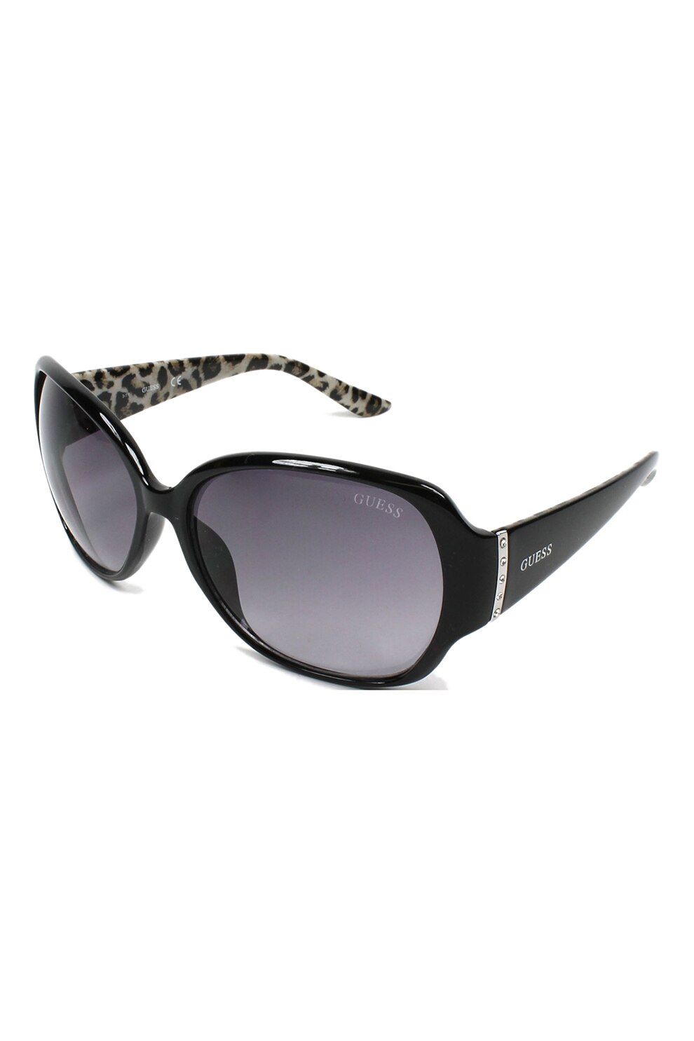 GUESS BY MARCIANO, Ochelari de soare ovali decorati cu cristale, Negru, 60-17-135 Standard