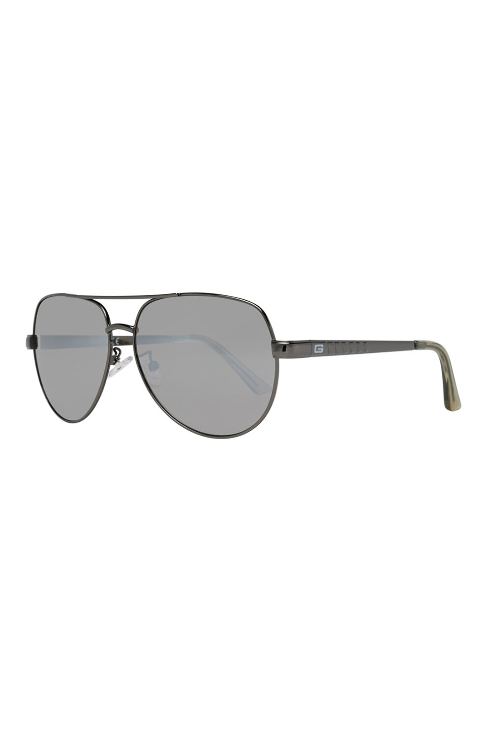 GUESS BY MARCIANO, Ochelari de soare aviator, Argintiu inchis, 60-13-135 Standard