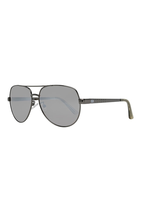 Guess, Слънчеви очила Aviator, 60-13-135 Standard, Тъмносребрист
