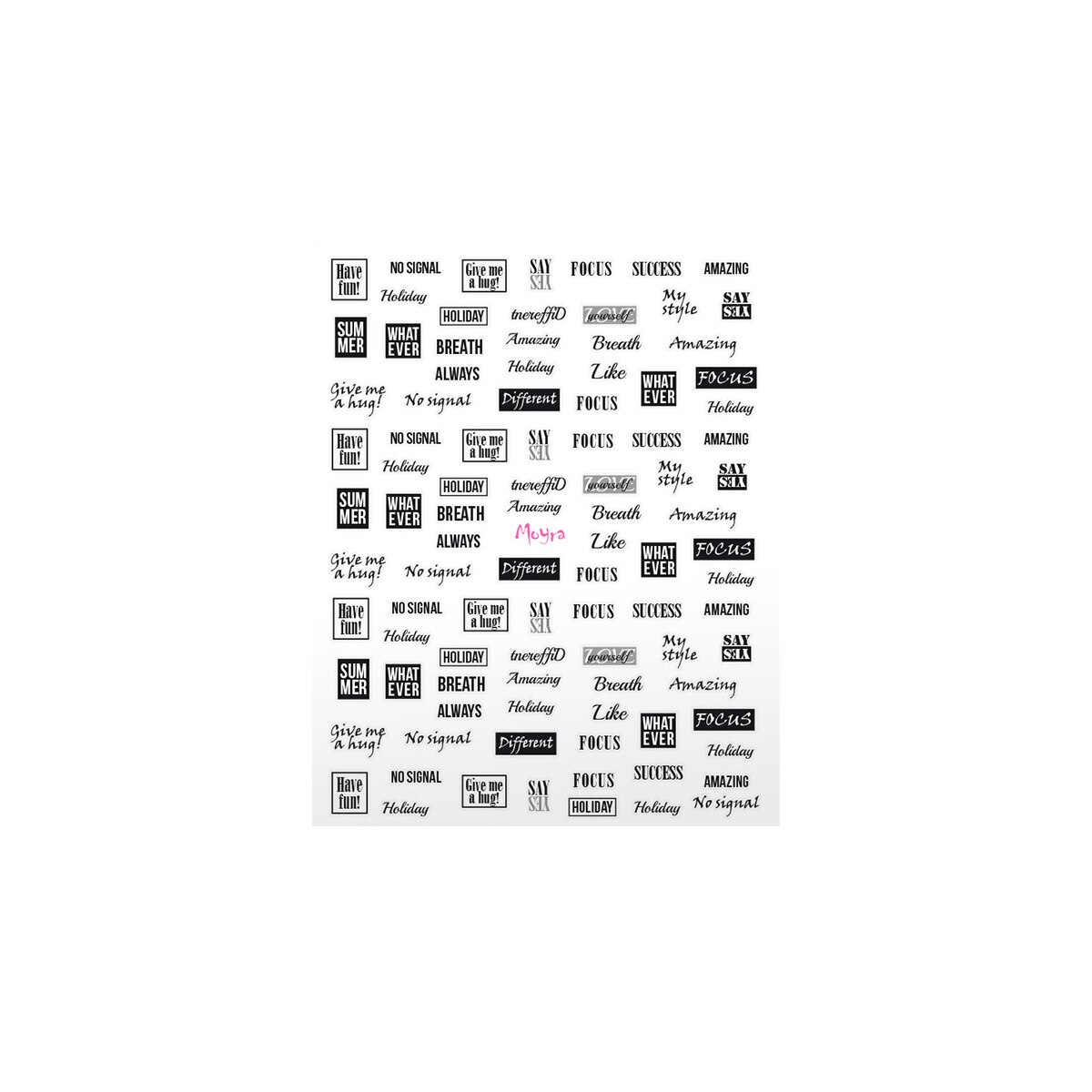 Matrita, 8x10cm, Moyra, nr 10, Negru-Alb