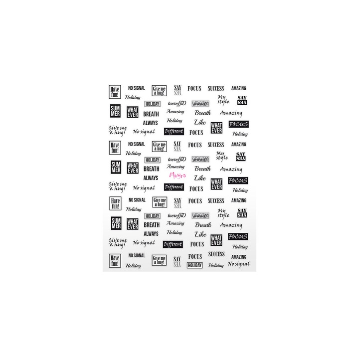 Matrita, 8x10cm, Moyra, nr 10, Negru-Alb