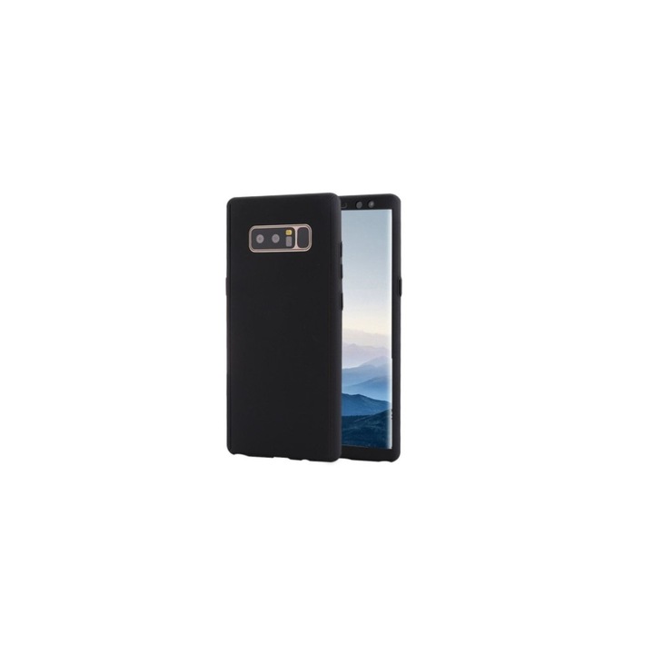 Husa de protectie 360 de grade pentru Samsung Galaxy Note 8, Negru