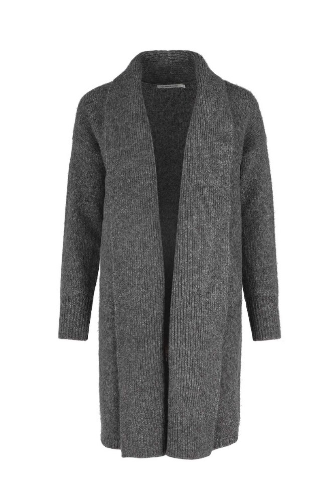 Pulover dama Volcano S-Merino, Acril/Poliester/Lana, Gri