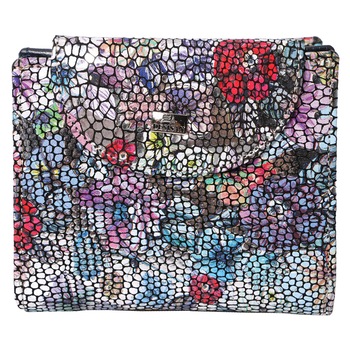 Portofel pentru dama, pliabil, din piele naturala, 755-856FW Multicolor Portofel pentru dama, pliabil, din piele naturala, 755-856FW Multicolor