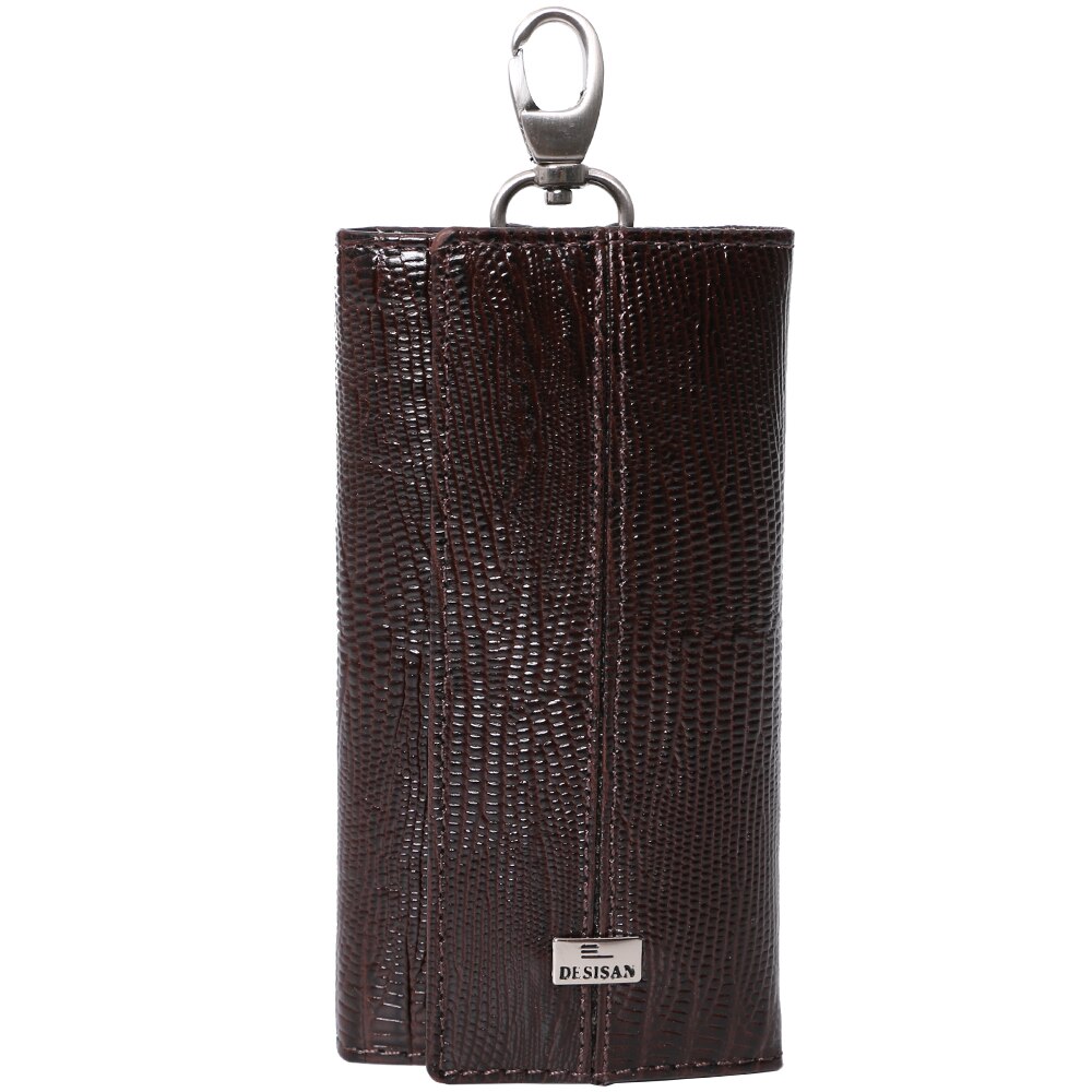 Portchei unisex, din piele naturala, 203-142BN maro