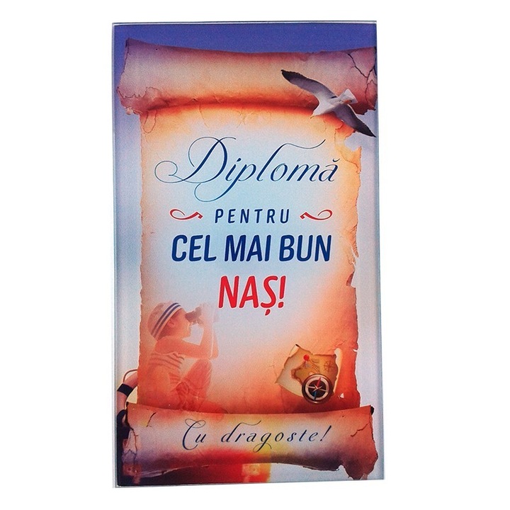 Üveg diploma rátét, orr dedikált, M6, 10x17cm