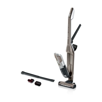Aspirator fara fir Bosch BBH3ALL23, baterie Li-Ion 23V, autonomie 50 min, perie motorizata PowerBrush, iluminare LED, maro/argintiu