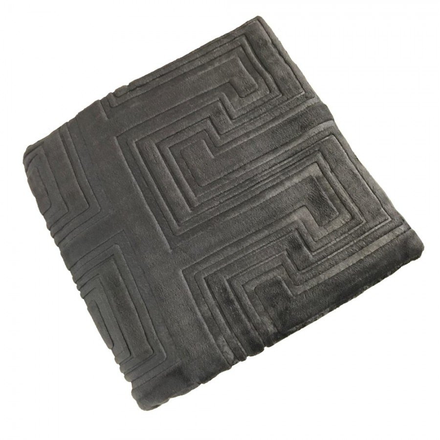 Patura embosata 200x220cm, Mink Antracit, model patrate